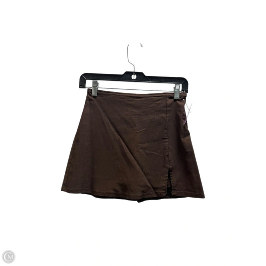 Skirt Mini & Short By Wild Fable In Brown, Size: Xs