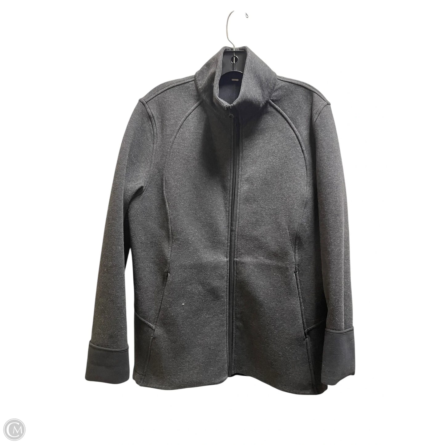 Athletic Jacket By Lululemon In Grey, Size: Xl