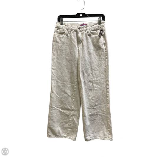 Jeans Wide Leg By Edikted In White, Size: S