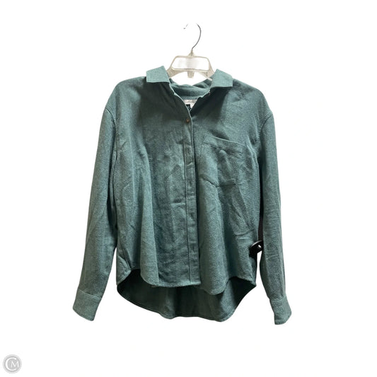 Top Long Sleeve By Madewell In Green, Size: S