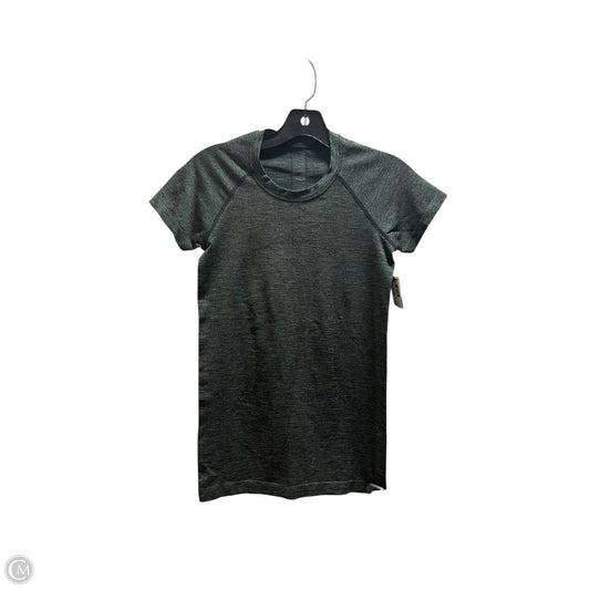 Athletic Top Short Sleeve By Lululemon In Green, Size: S