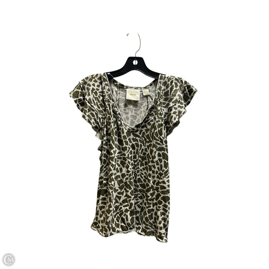 Top Short Sleeve By Maeve In Green, Size: S