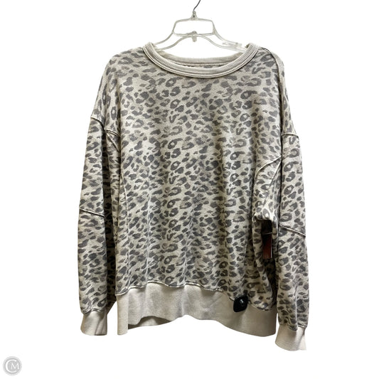 Sweatshirt Crewneck By Aerie In Animal Print, Size: S