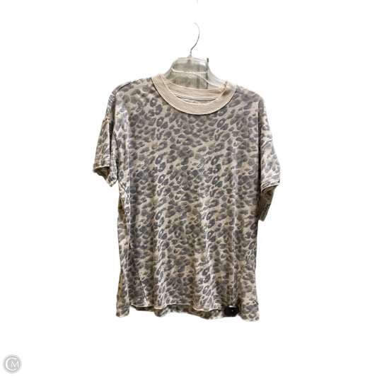 Top Short Sleeve By Aerie In Animal Print, Size: Xxs