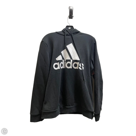 Athletic Sweatshirt Hoodie By Adidas In Black, Size: Xl