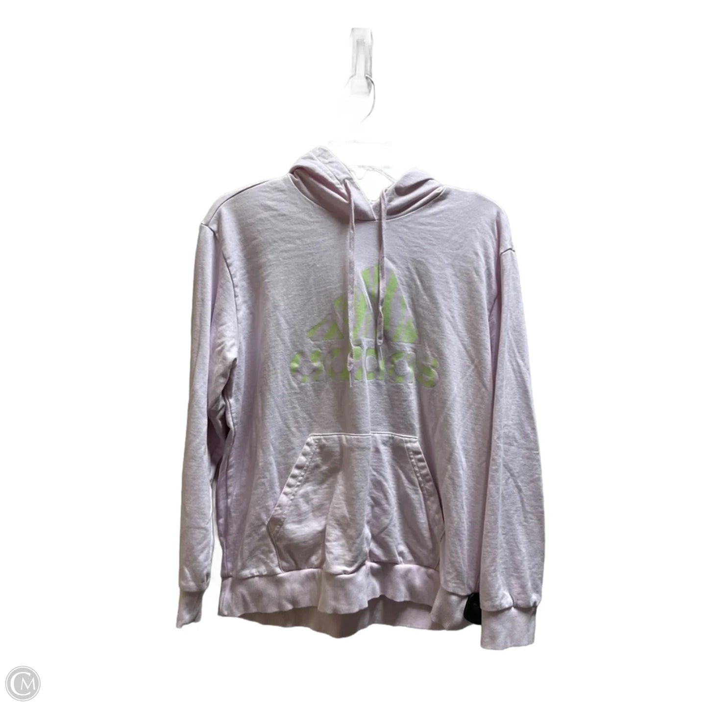 Athletic Sweatshirt Hoodie By Adidas In Purple, Size: M