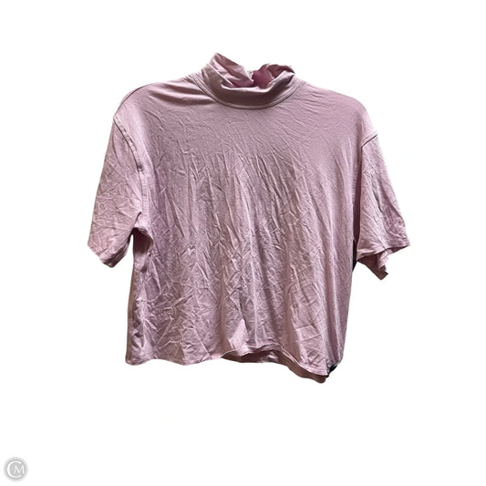 Athletic Top Short Sleeve By Lululemon In Pink, Size: M