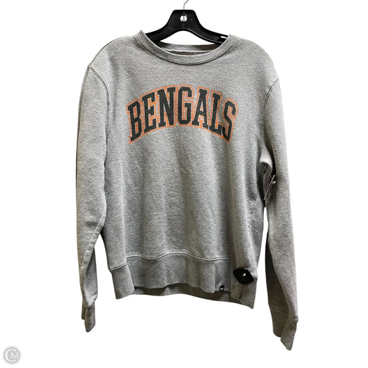 Sweatshirt Collar By Clothes Mentor In Grey, Size: M