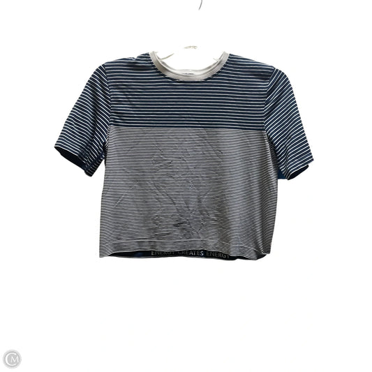 Athletic Top Short Sleeve By Lululemon In Blue, Size: S
