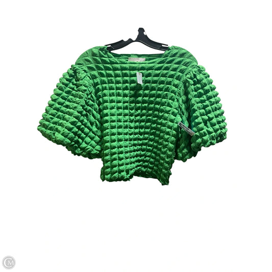 Top Short Sleeve By Eri + Ali In Green, Size: Sp