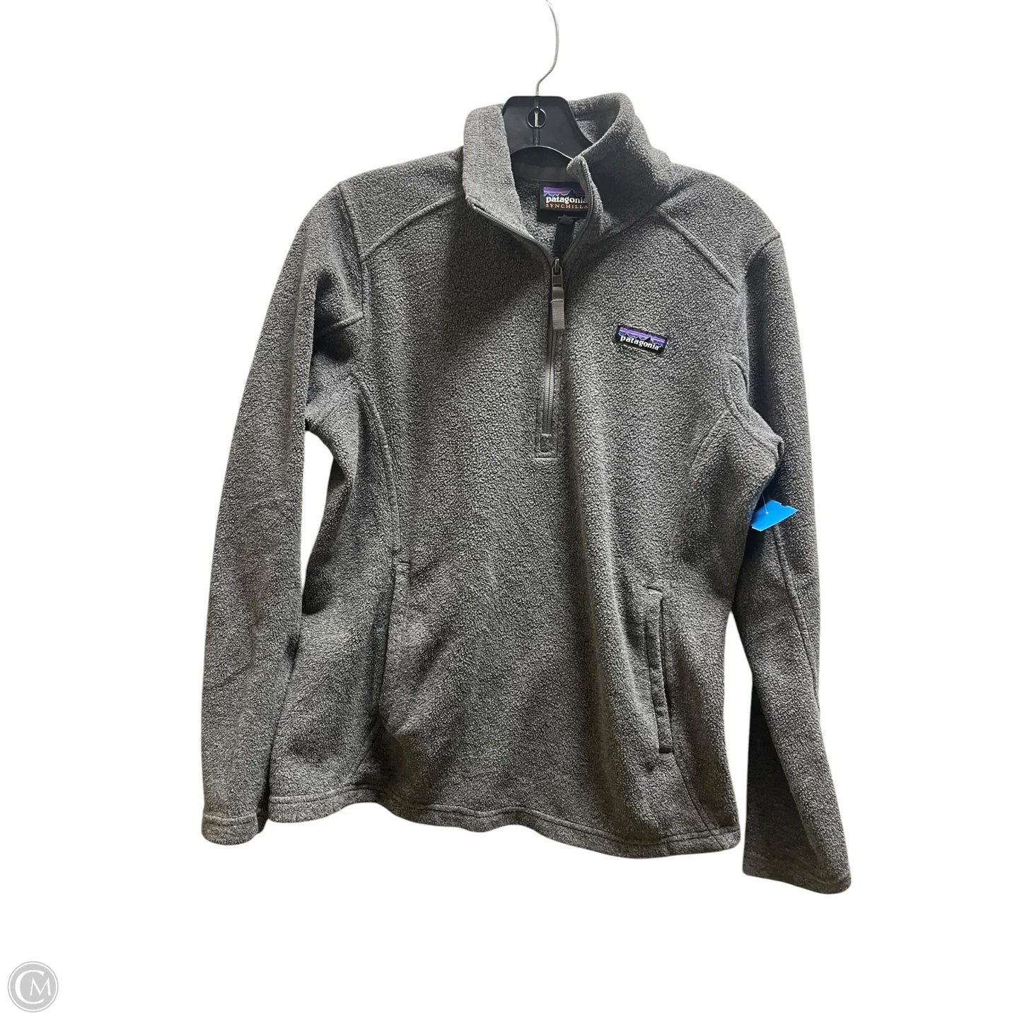 Jacket Fleece By Patagonia In Grey, Size: M