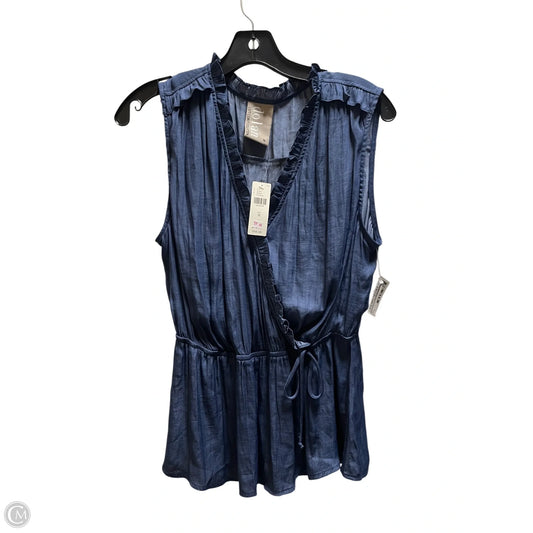 Top Sleeveless By Anthropologie In Blue, Size: M