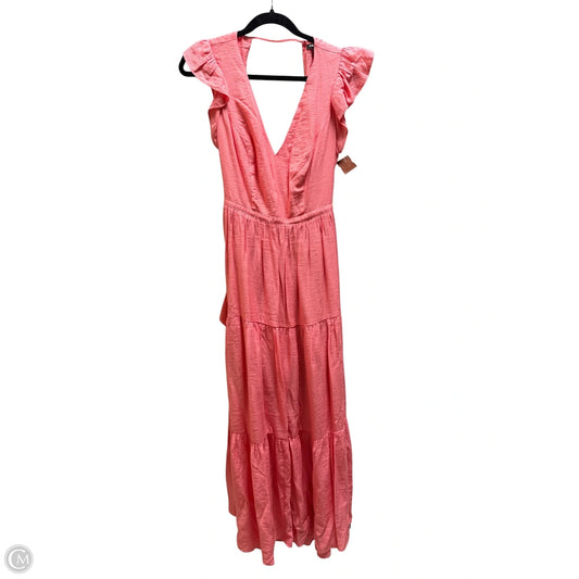 Dress Casual Maxi By Express In Pink, Size: S