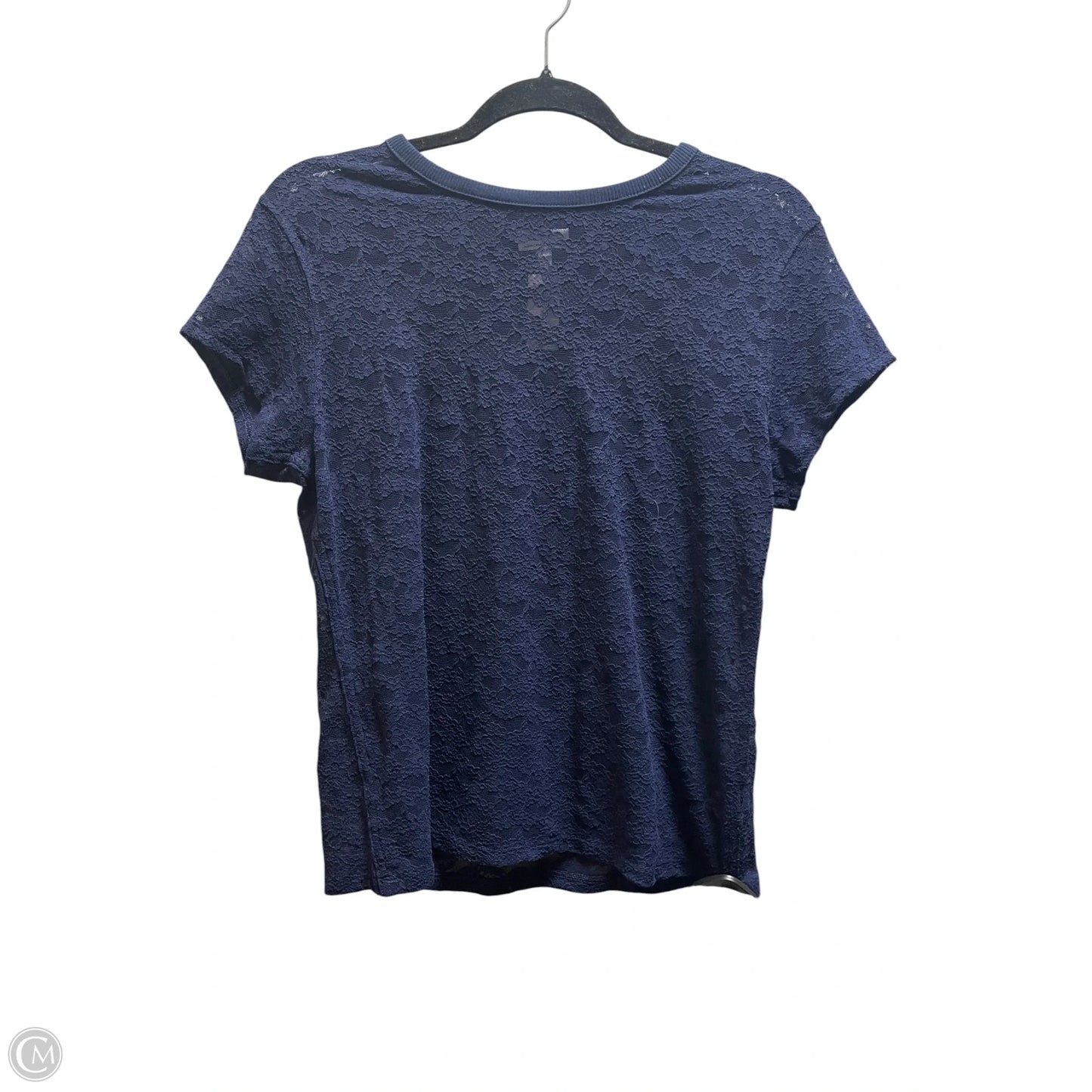 Top Short Sleeve By Aerie In Navy, Size: M
