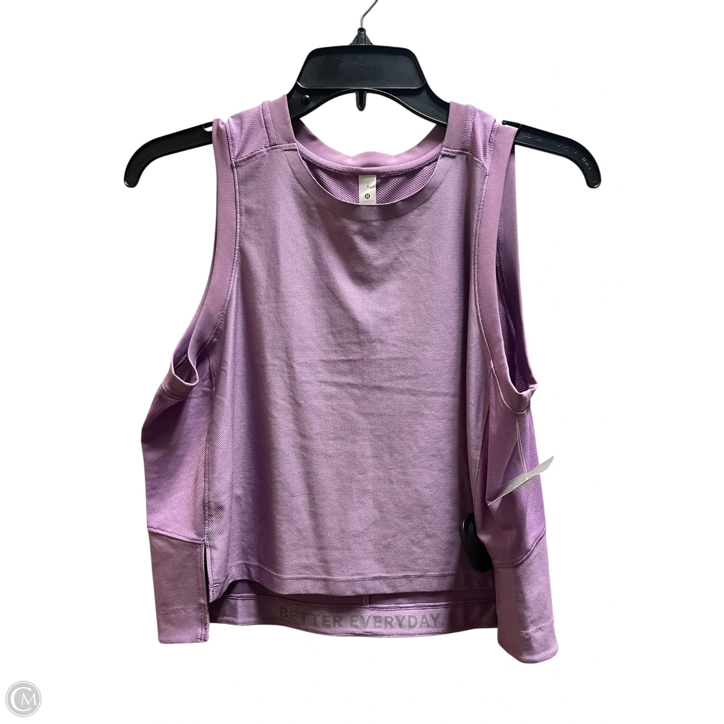 Athletic Tank Top By Lululemon In Purple, Size: 4