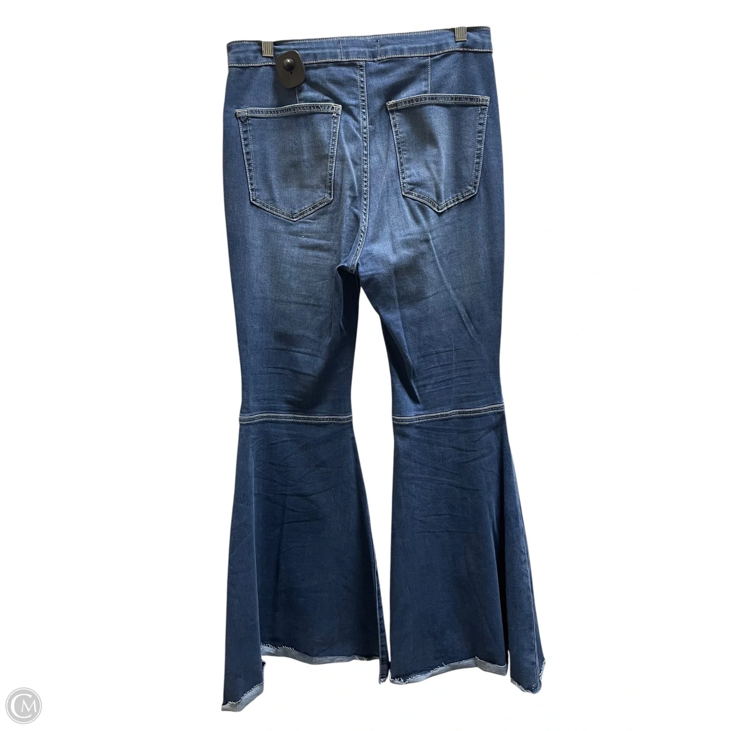 Jeans Flared By Free People In Blue Denim, Size: 10