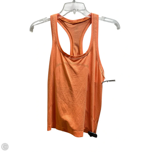 Athletic Tank Top By Lululemon In Orange, Size: 8
