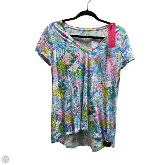 Top Short Sleeve Designer By Lilly Pulitzer In Multi-colored, Size: S