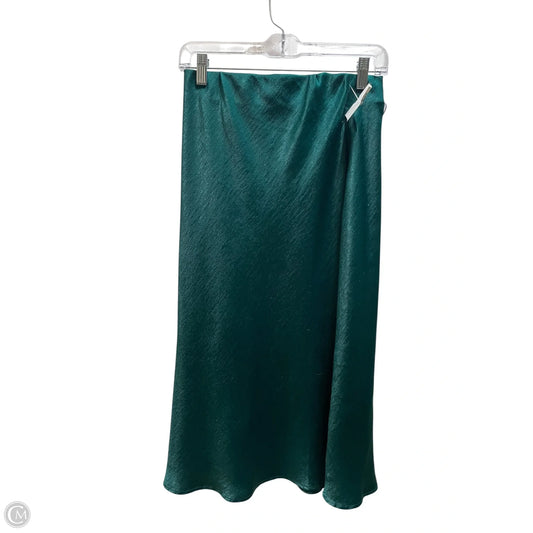 Skirt Midi By Banana Republic In Green, Size: Xs