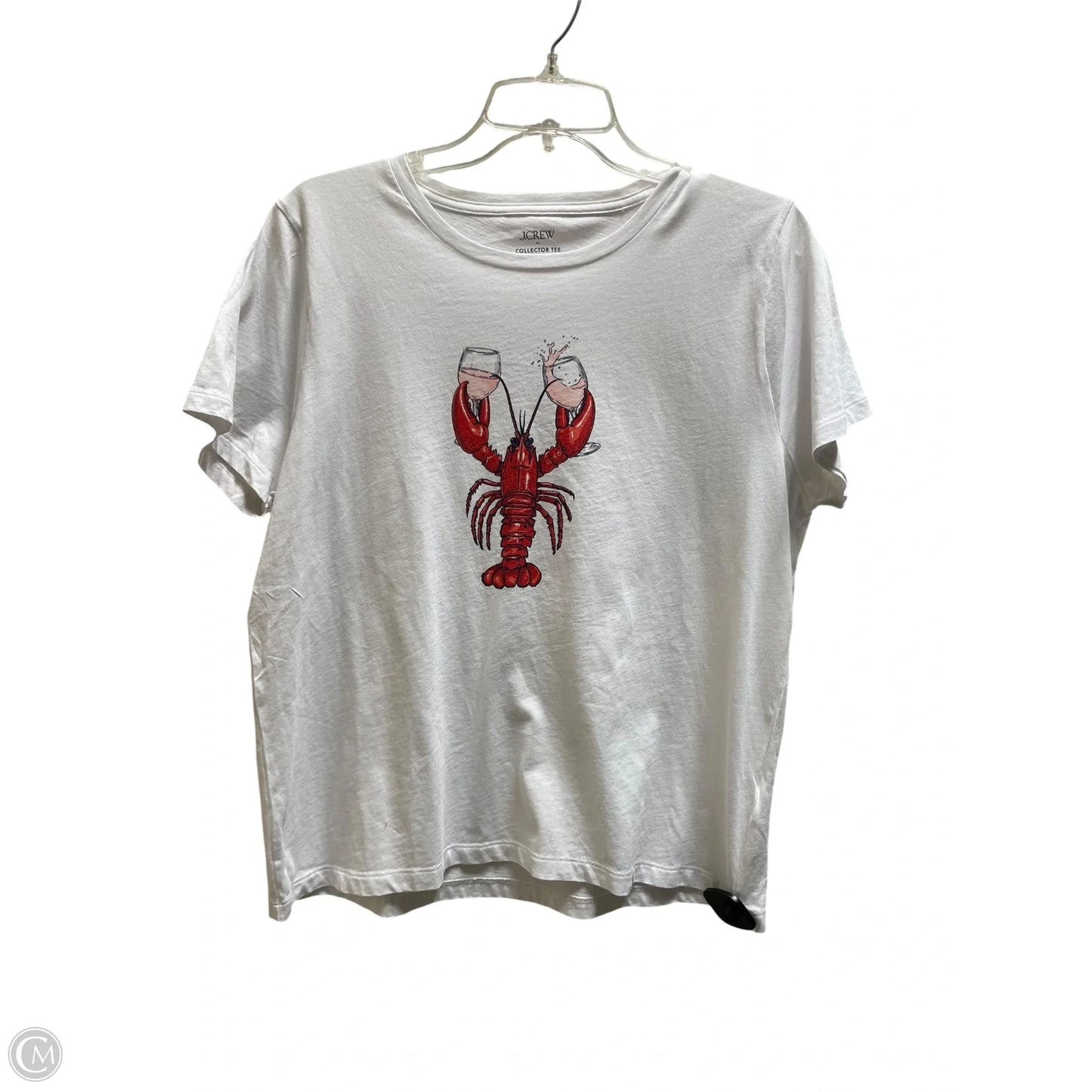 Top Short Sleeve By J. Crew In White, Size: Xl