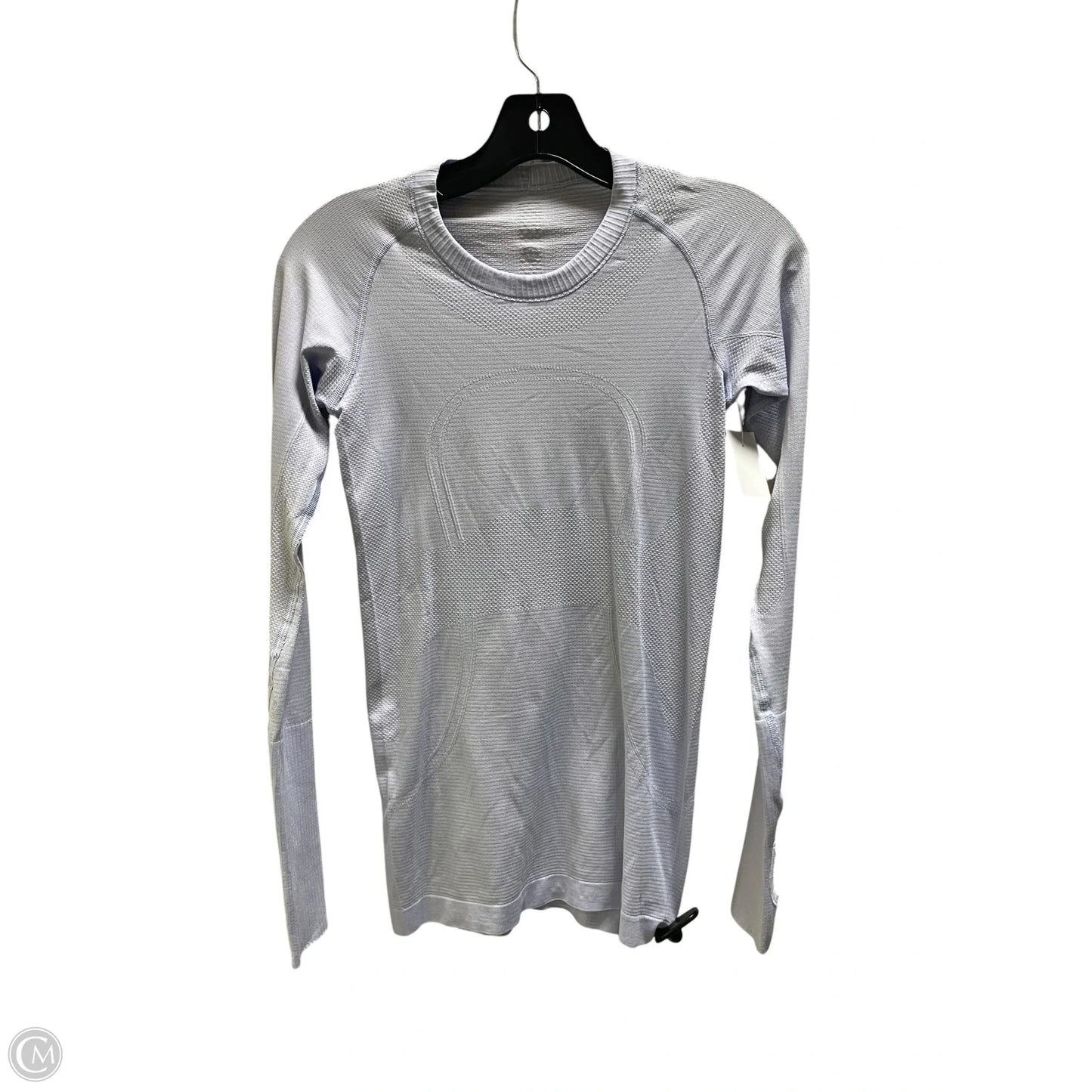 Athletic Top Long Sleeve Collar By Lululemon In Purple, Size: 4