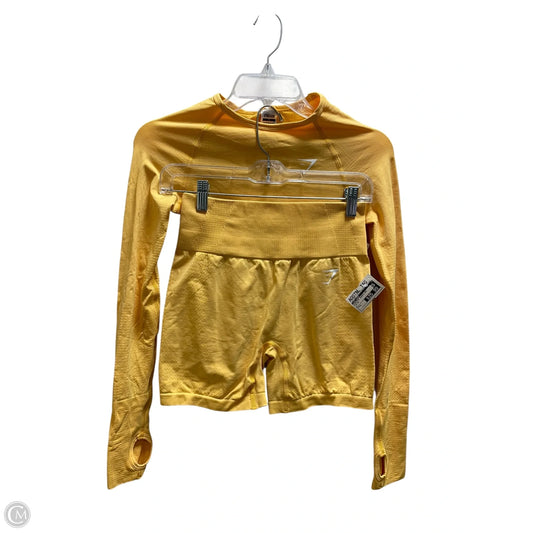 Athletic Shorts 2pc By Gym Shark In Yellow, Size: S