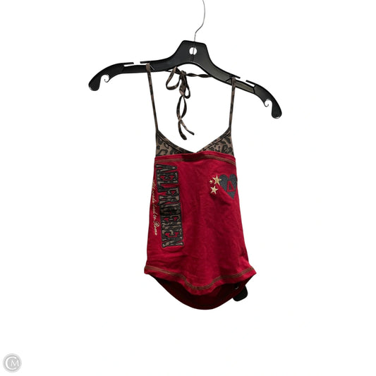 Top Sleeveless By Clothes Mentor In Red, Size: M