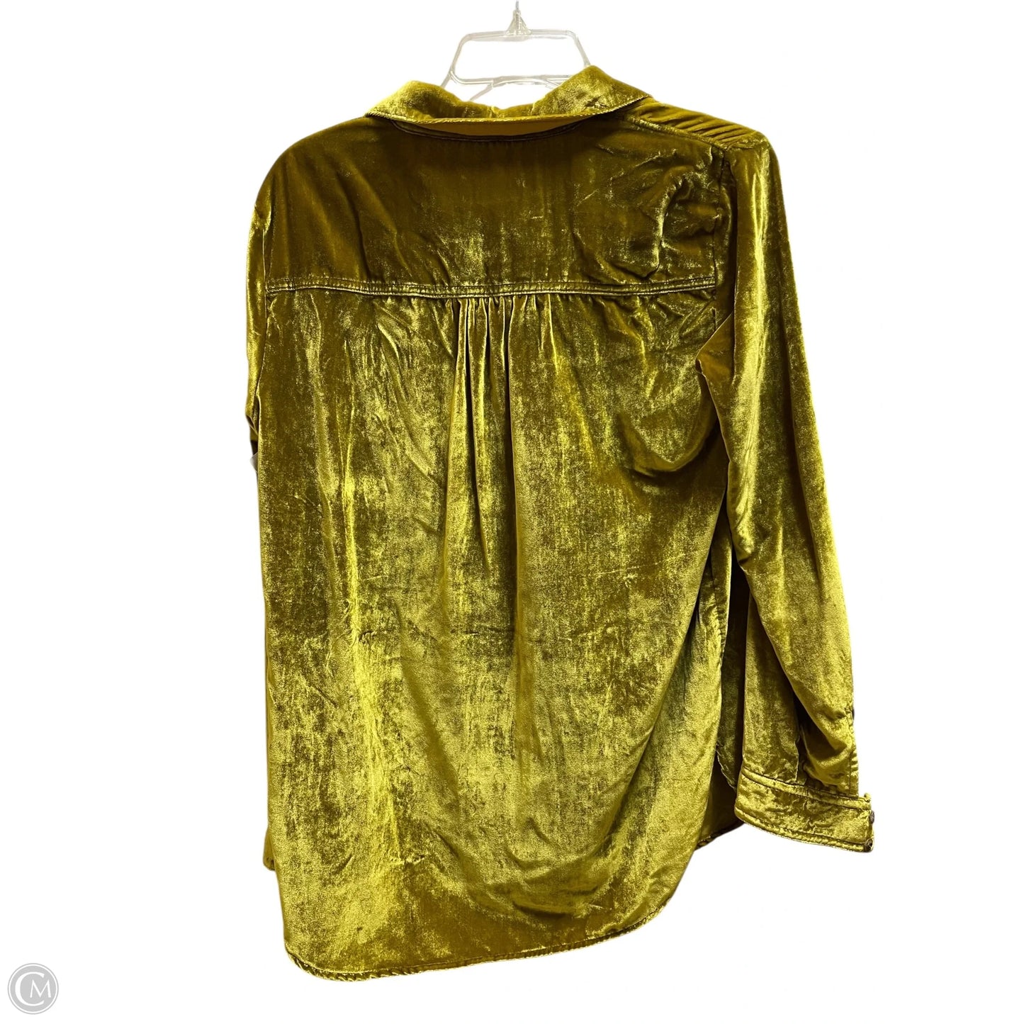 Top Long Sleeve By Maeve In Green, Size: 4