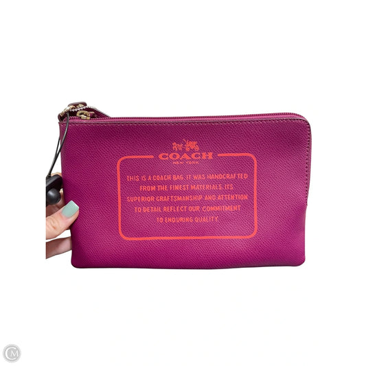 Wristlet Designer By Coach, Size: Medium