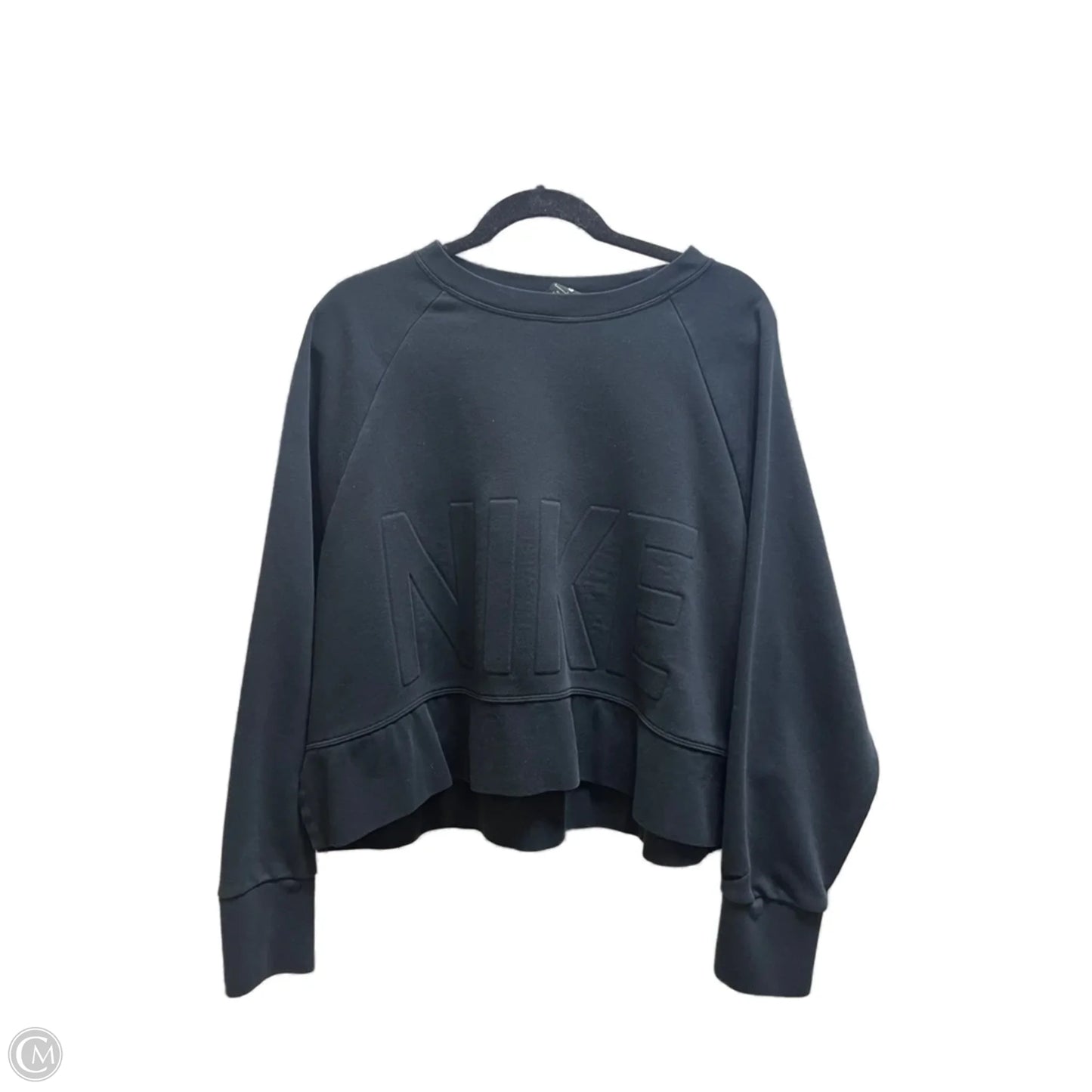 Sweatshirt Crewneck By Nike Apparel In Black, Size: L