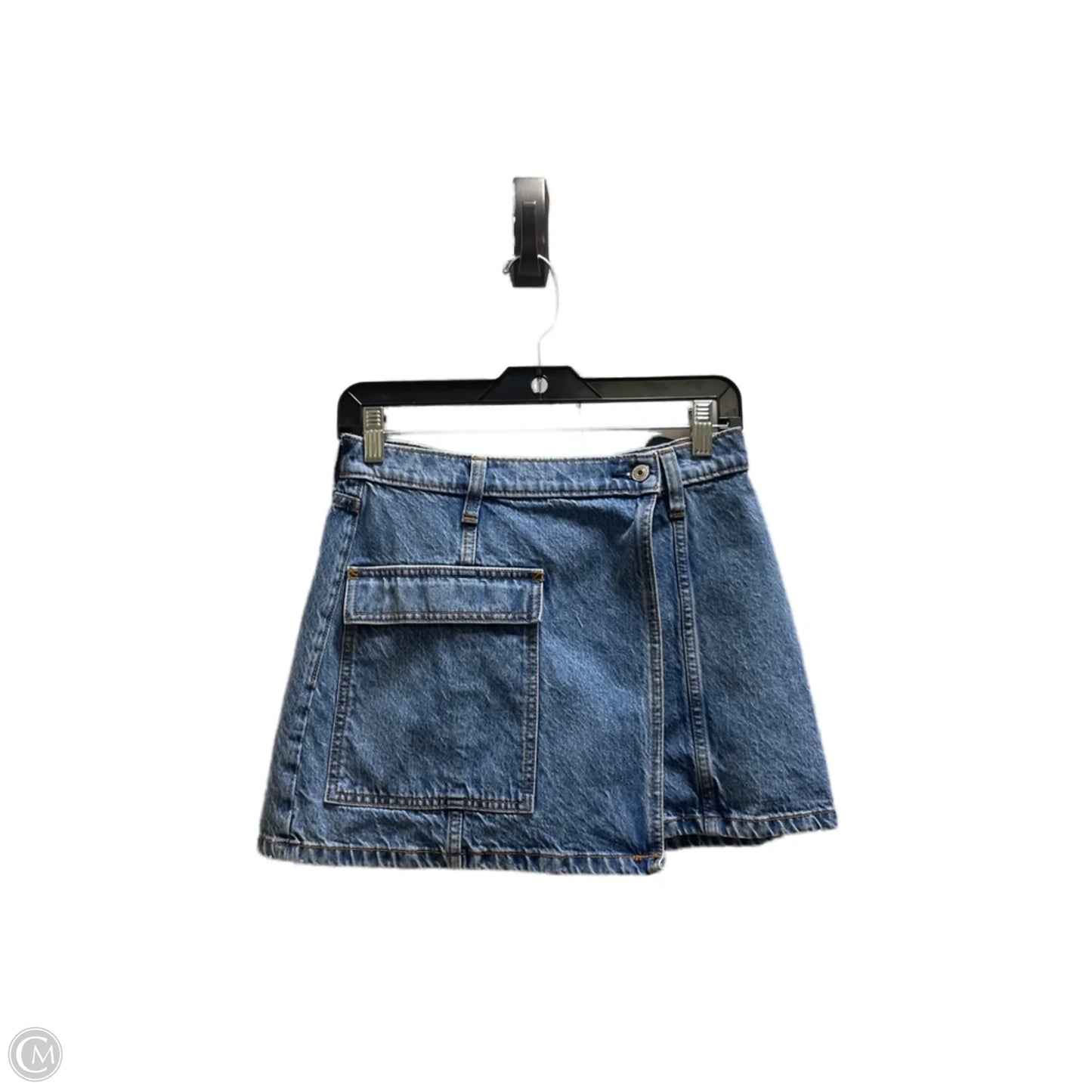 Skirt Mini & Short By Abercrombie And Fitch In Blue Denim, Size: 2