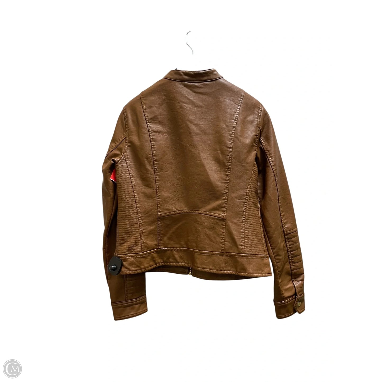 Jacket Leather By A New Day In Brown, Size: M