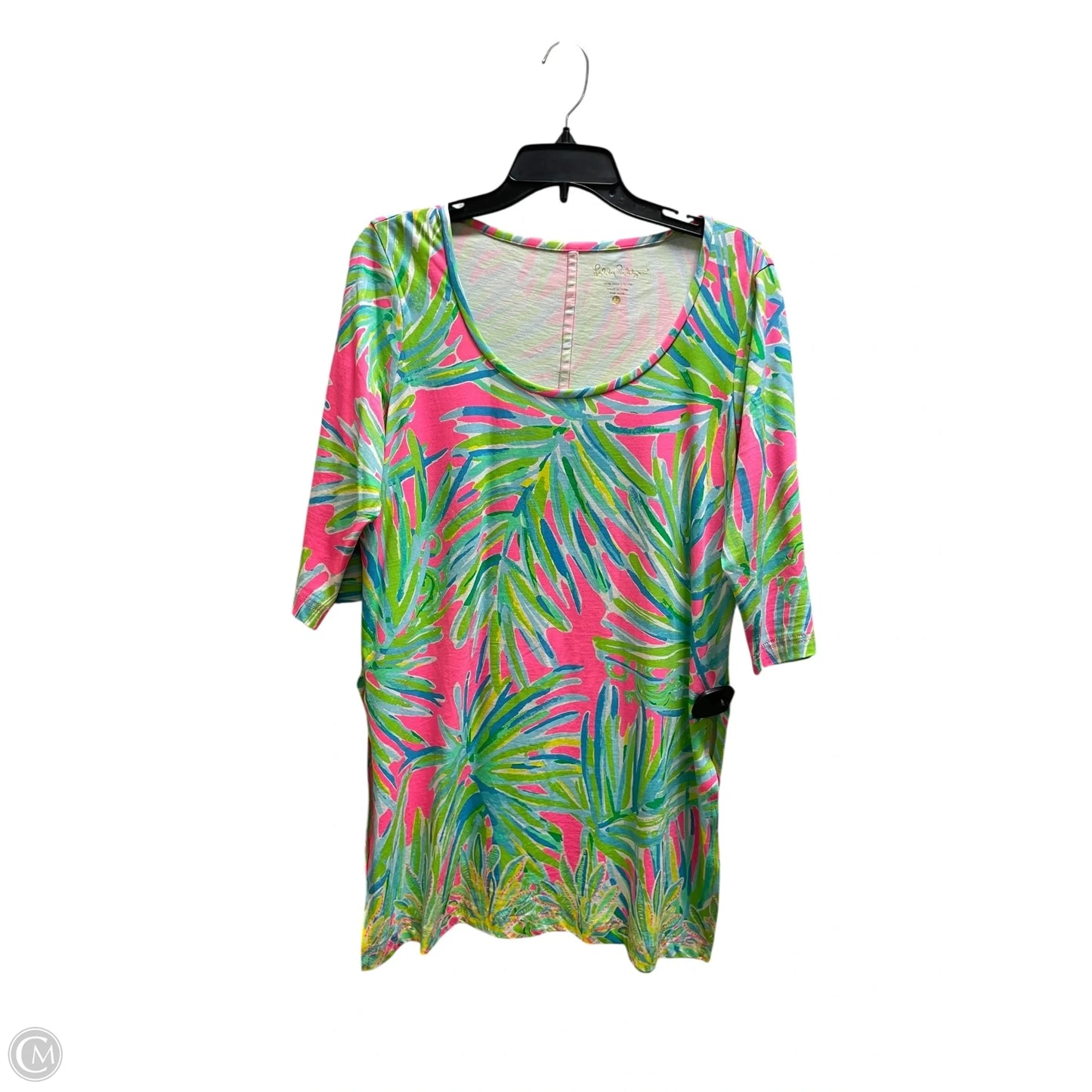 Top Long Sleeve Designer By Lilly Pulitzer In Green, Size: L
