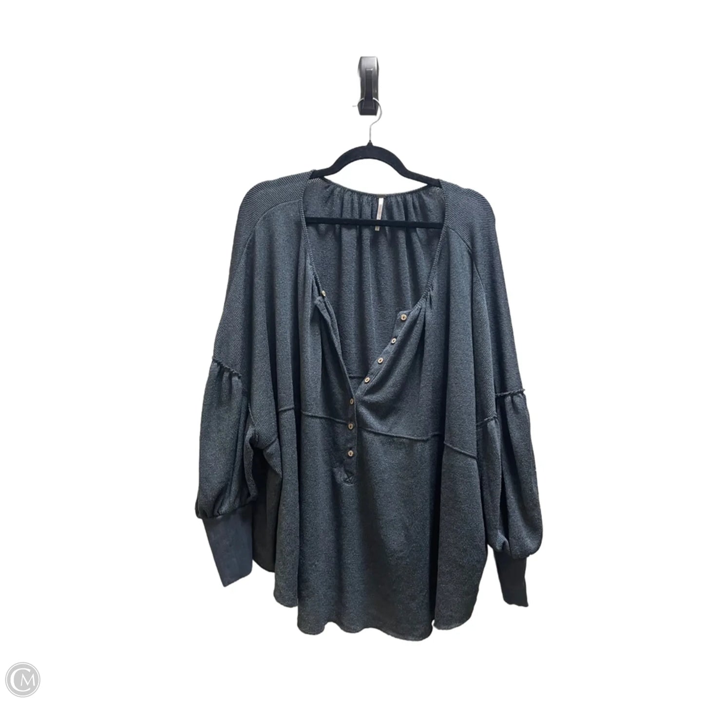Top Long Sleeve By Free People In Grey, Size: L