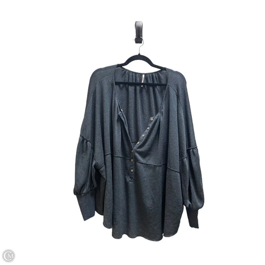 Top Long Sleeve By Free People In Grey, Size: L