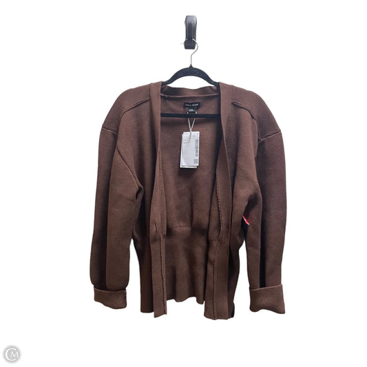 Sweater Cardigan By Clothes Mentor In Brown, Size: Xxl