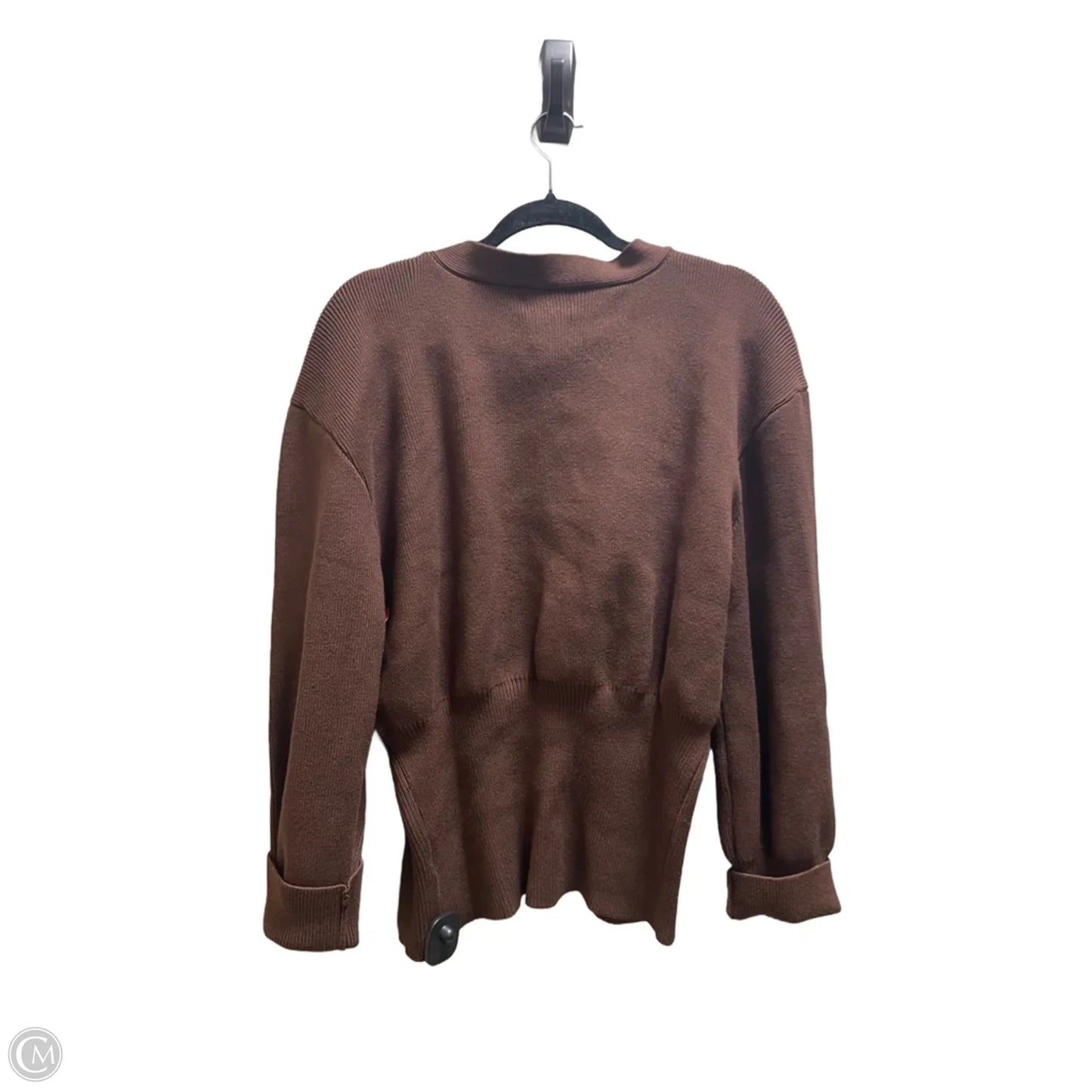 Sweater Cardigan By Clothes Mentor In Brown, Size: Xxl