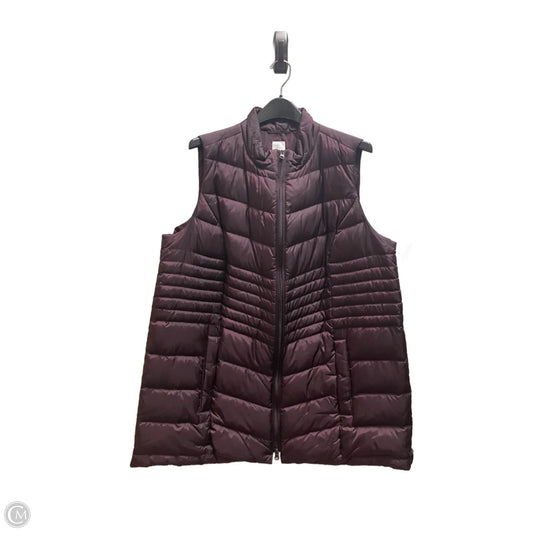 Vest Puffer & Quilted By J. Jill In Purple, Size: Xl