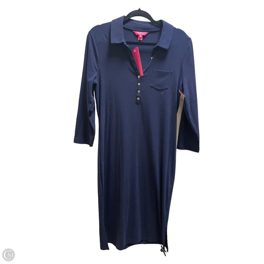 Dress Designer By Lilly Pulitzer In Navy, Size: L
