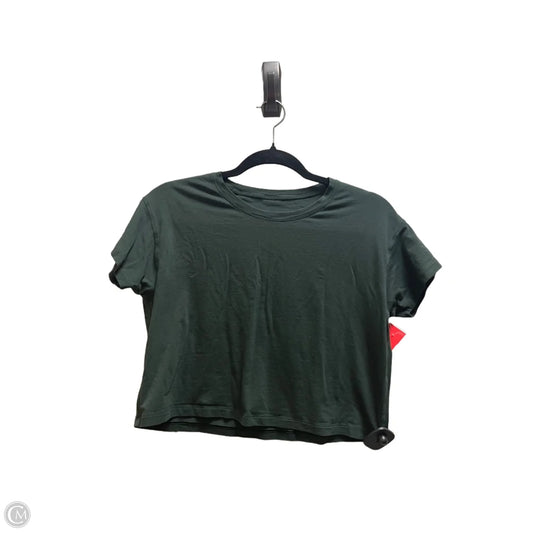 Top Short Sleeve By Lululemon In Green, Size: S