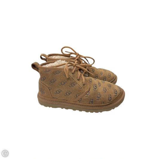 Boots Designer By Ugg In Brown, Size: 6