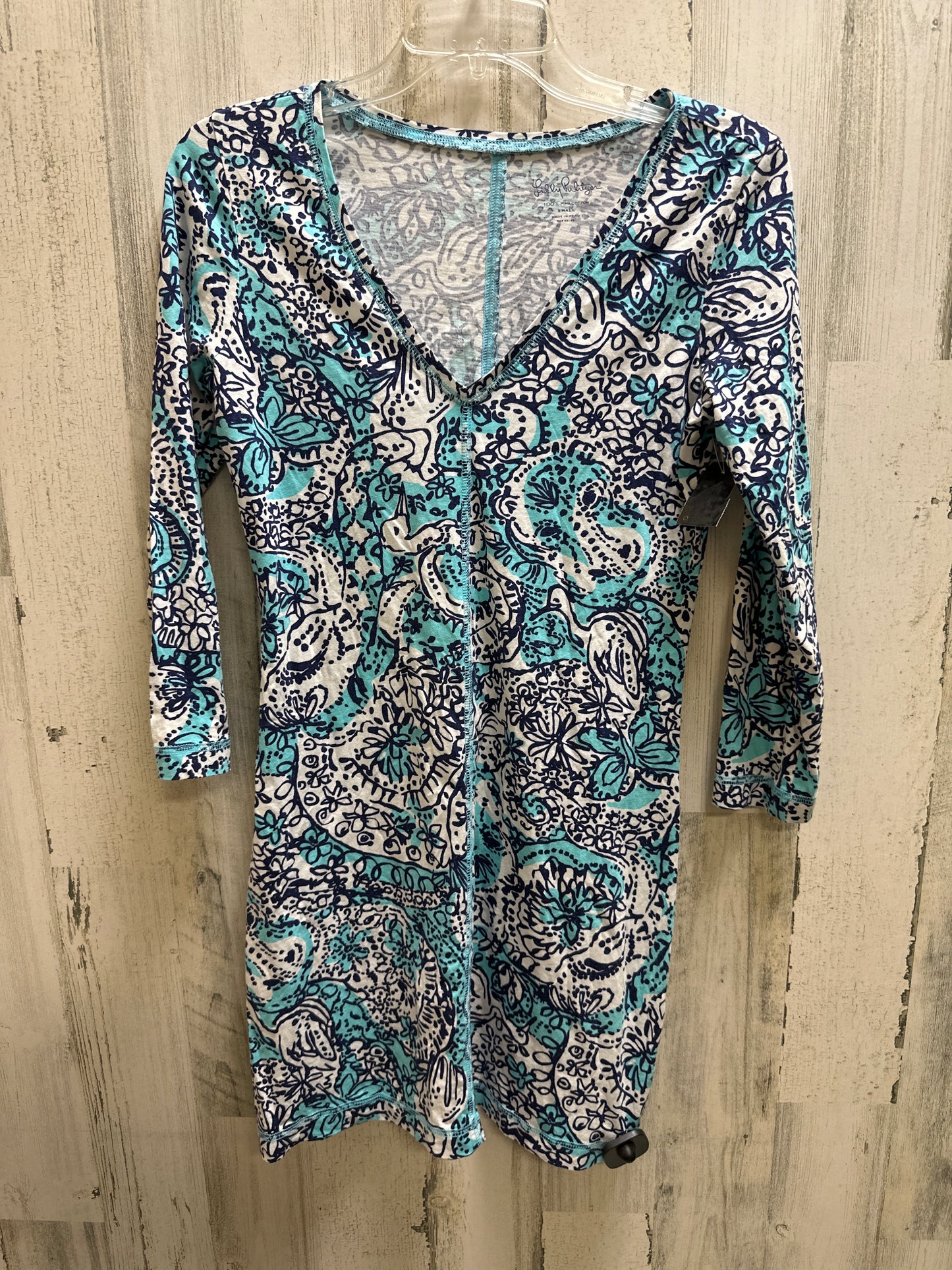 Blue Dress Casual Short Lilly Pulitzer, Size S