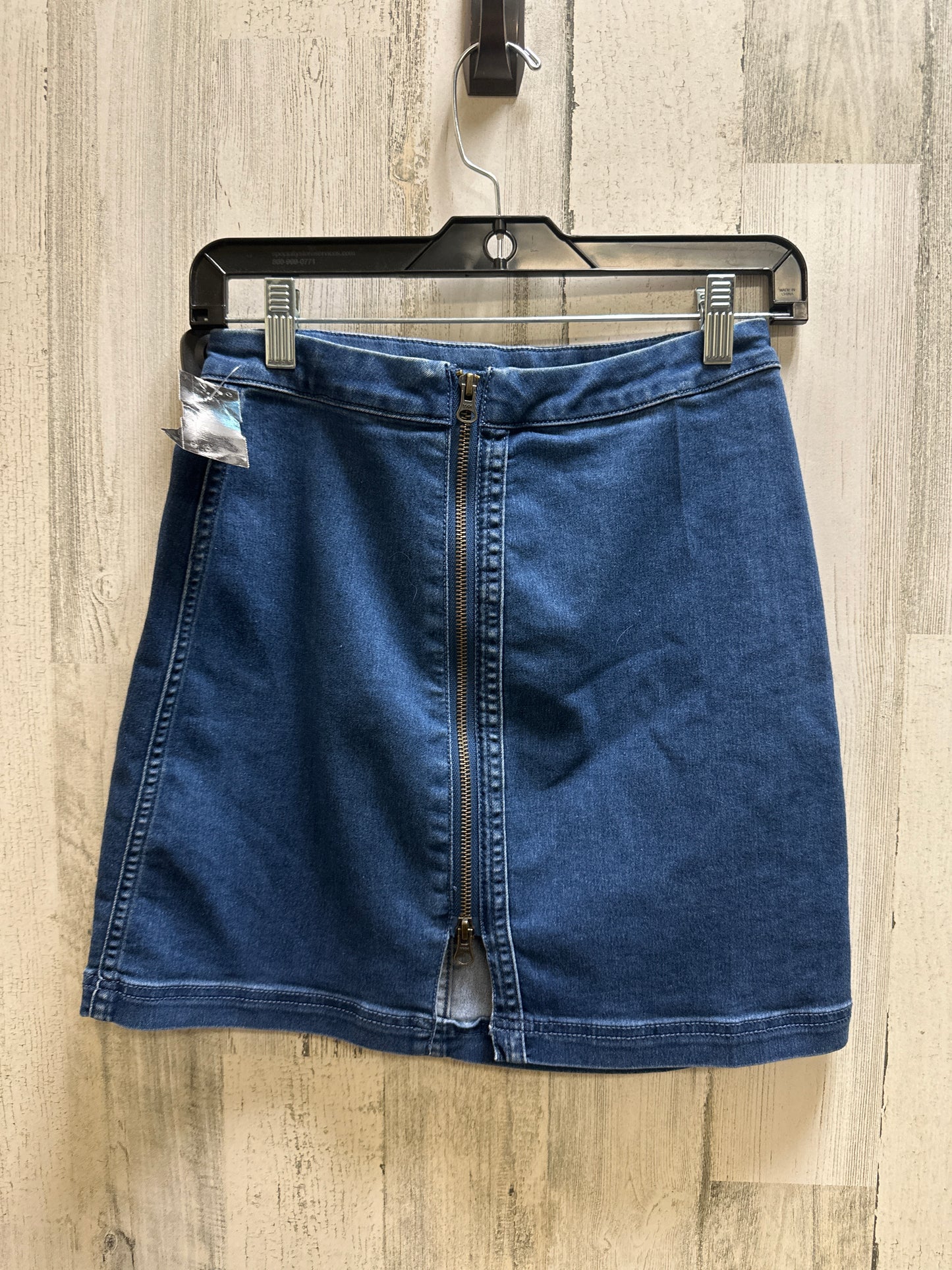 Blue Denim Skirt Mini & Short Free People, Size 6