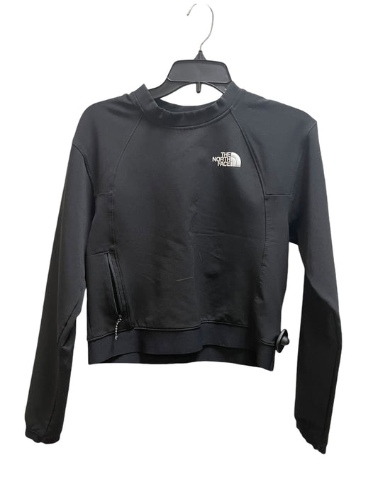 Athletic Top Long Sleeve Collar By The North Face In Black, Size: S