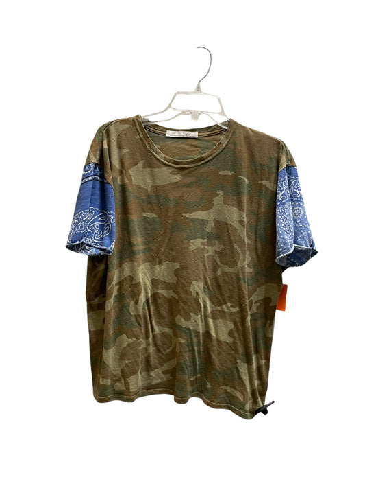 Top Short Sleeve By We The Free In Camouflage Print, Size: Xs