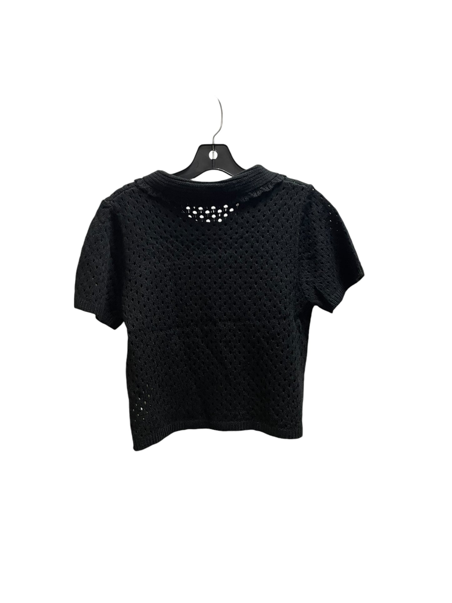 Top Short Sleeve By Clothes Mentor In Black, Size: M