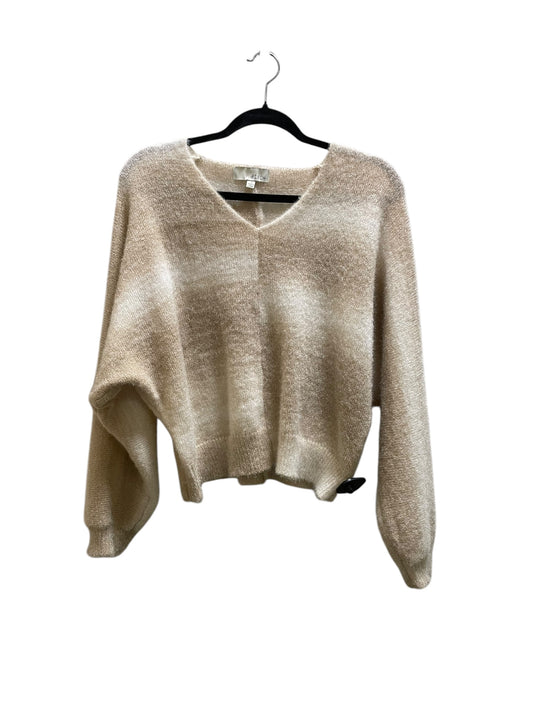 Sweater By Clothes Mentor In Tan, Size: S