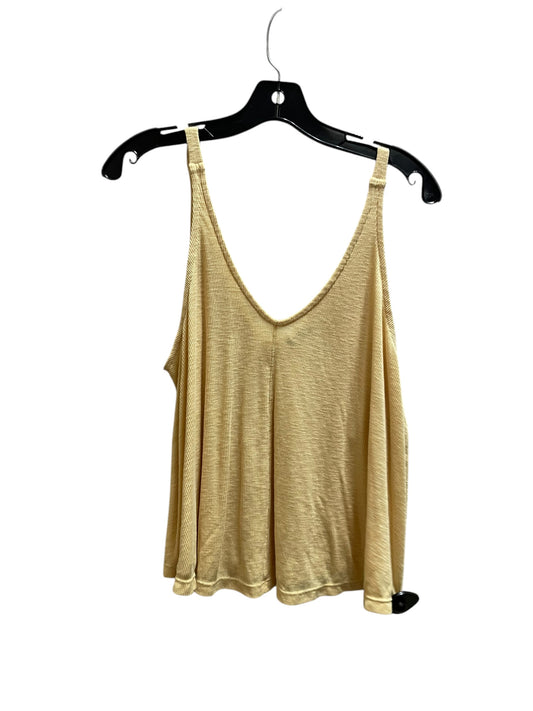 Top Sleeveless By Free People In Yellow, Size: S