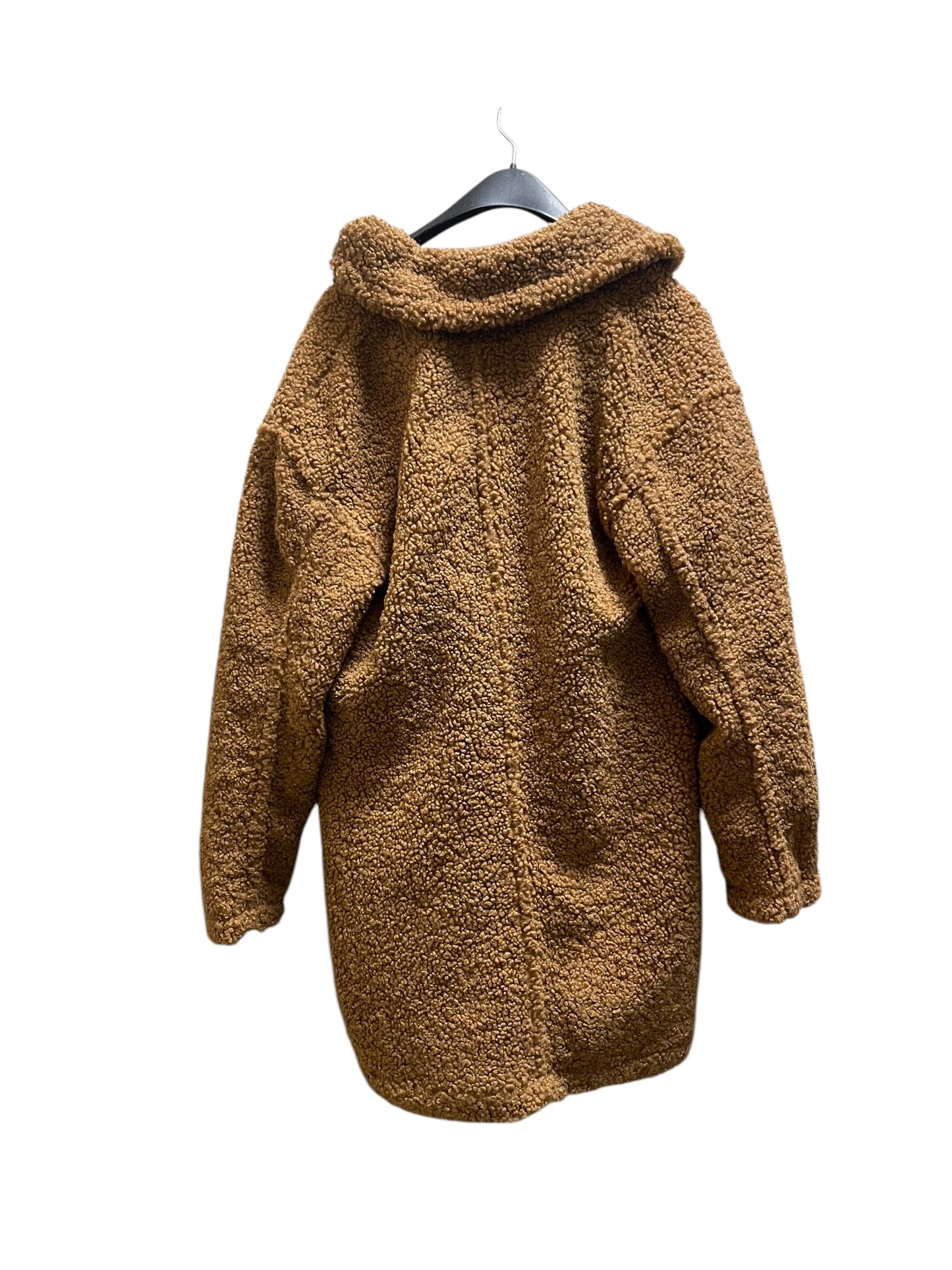 Coat Faux Fur & Sherpa By A New Day In Brown, Size: S