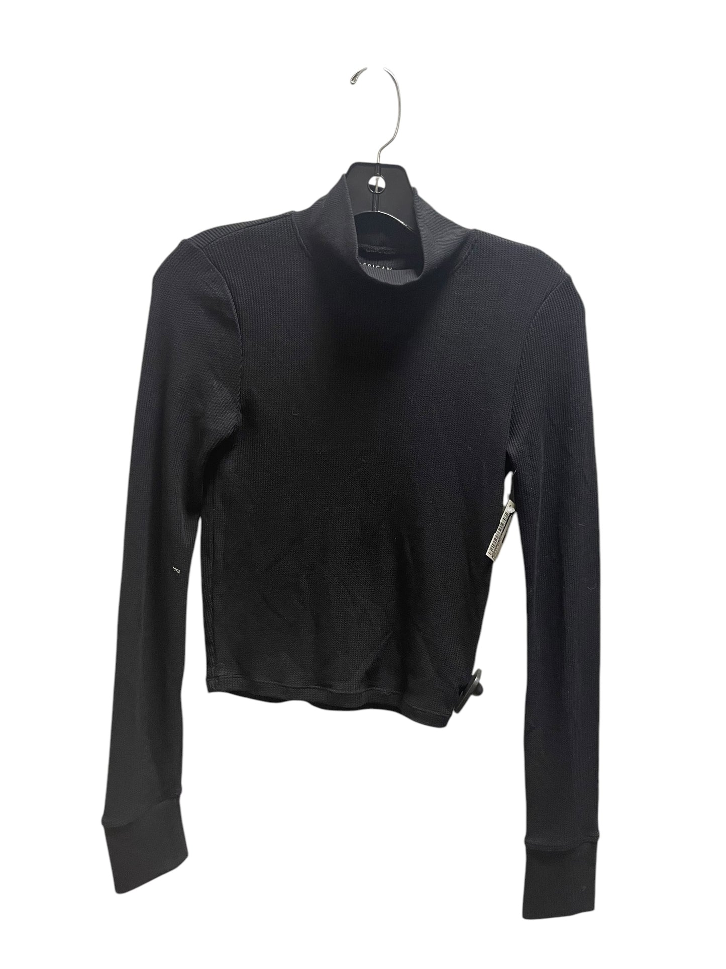 Top Long Sleeve Basic By American Eagle In Black, Size: S